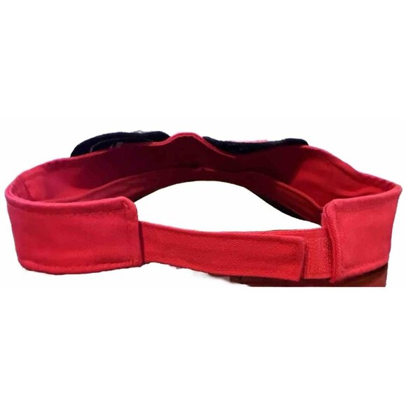 Walt Disney World Parks Disneyland Minnie Mouse Ears Polka Dot Red Visor Hat Cap - Picture 4 of 6